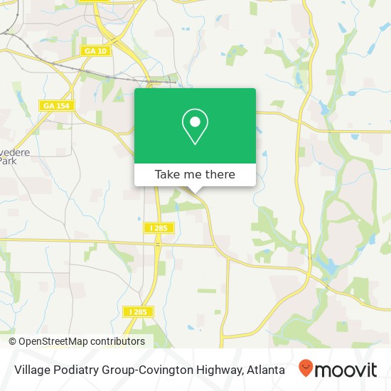 Mapa de Village Podiatry Group-Covington Highway