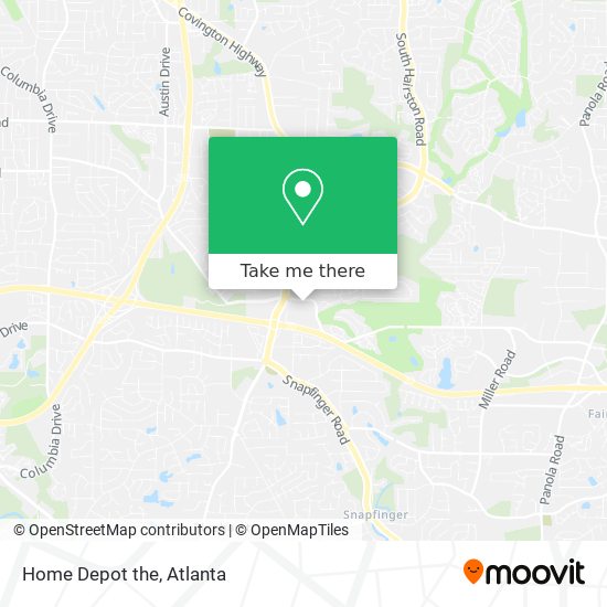 Home Depot the map