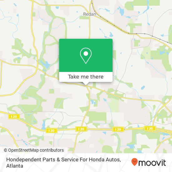 Hondependent Parts & Service For Honda Autos map