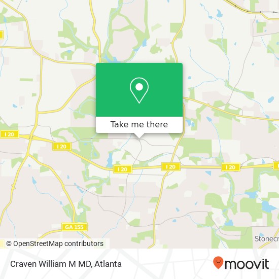 Craven William M MD map