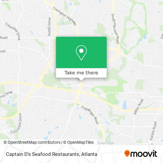 Captain D's Seafood Restaurants map