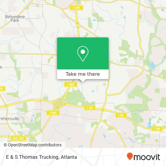 Mapa de E & S Thomas Trucking