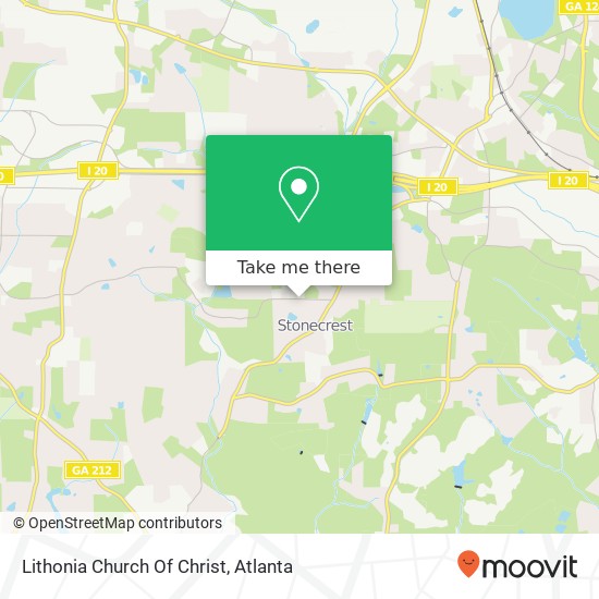 Mapa de Lithonia Church Of Christ