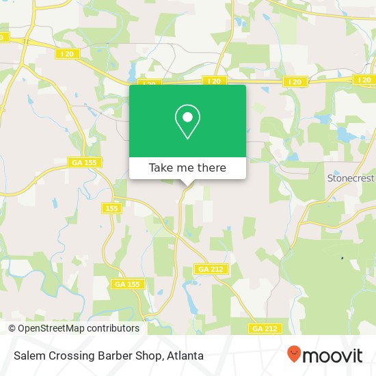 Salem Crossing Barber Shop map