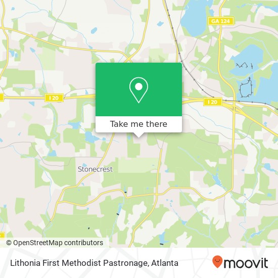 Mapa de Lithonia First Methodist Pastronage