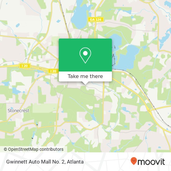 Gwinnett Auto Mall No. 2 map