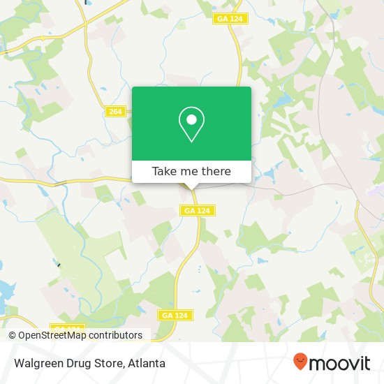 Mapa de Walgreen Drug Store