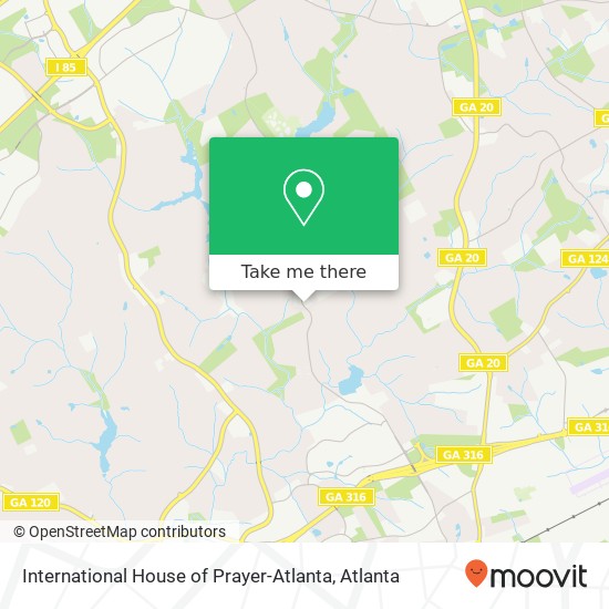 Mapa de International House of Prayer-Atlanta