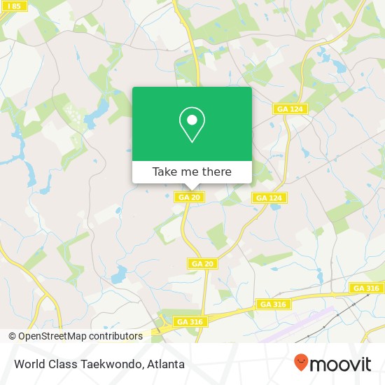 World Class Taekwondo map