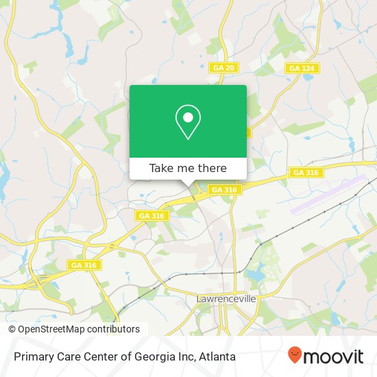 Primary Care Center of Georgia Inc map