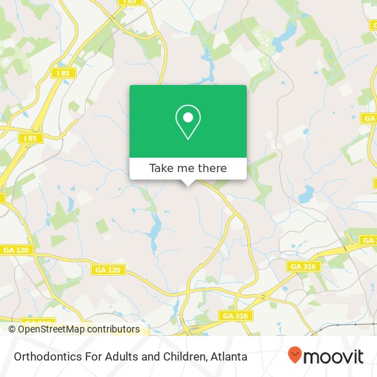 Orthodontics For Adults and Children map