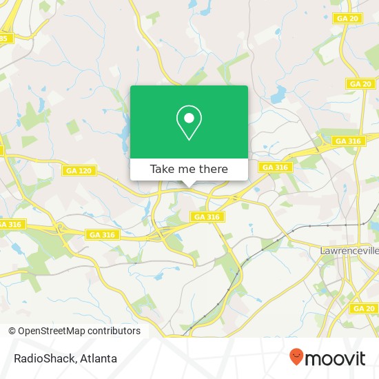 RadioShack map