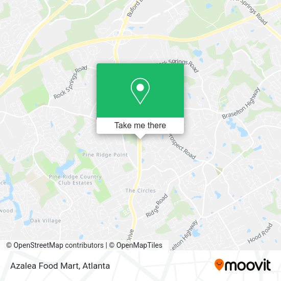 Azalea Food Mart map