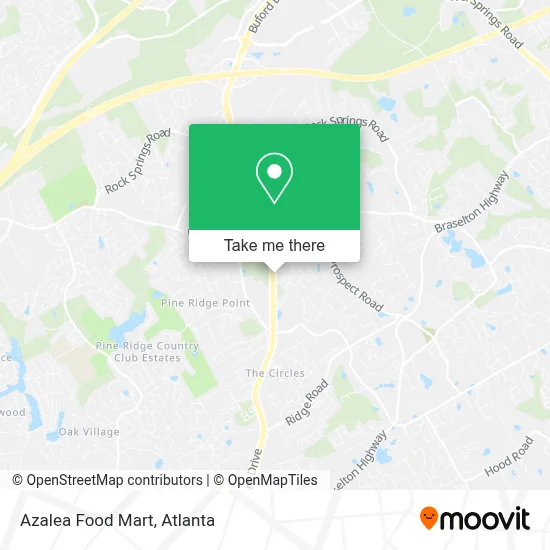 Azalea Food Mart map