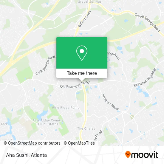 Aha Sushi map