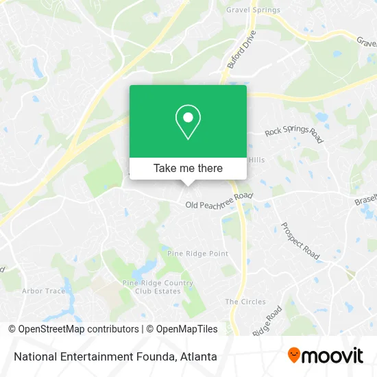 National Entertainment Founda map