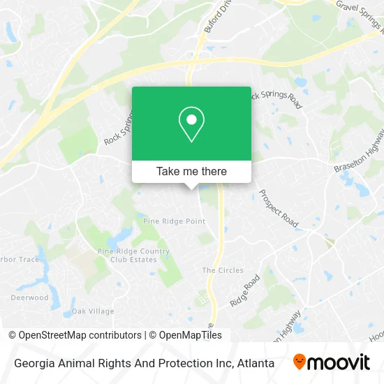 Georgia Animal Rights And Protection Inc map