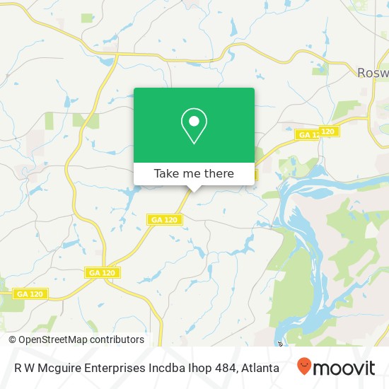 R W Mcguire Enterprises Incdba Ihop 484 map
