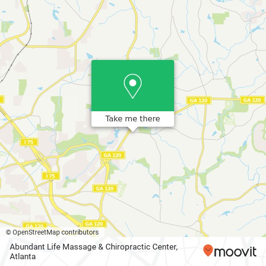 Mapa de Abundant Life Massage & Chiropractic Center