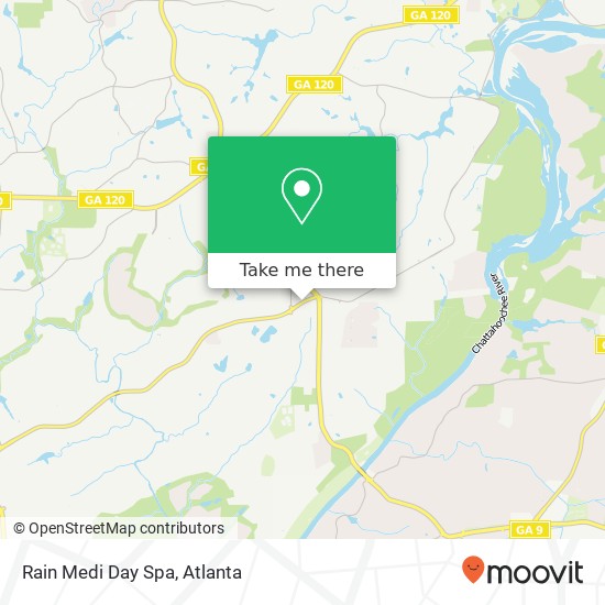 Rain Medi Day Spa map