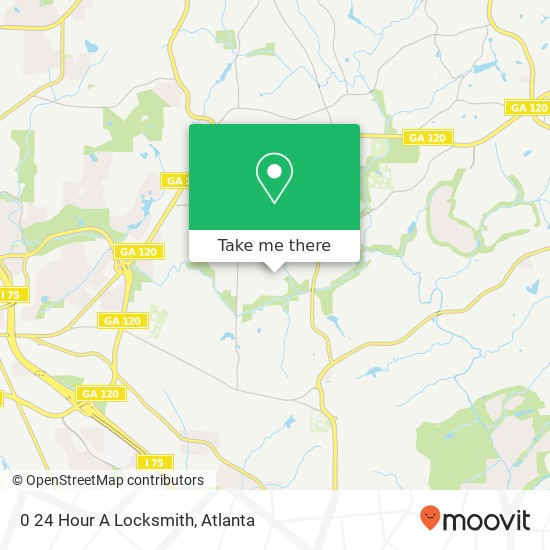 0 24 Hour A Locksmith map