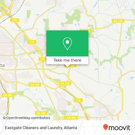 Mapa de Eastgate Cleaners and Laundry