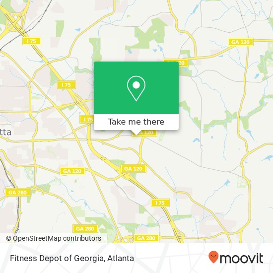 Mapa de Fitness Depot of Georgia