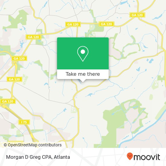 Morgan D Greg CPA map