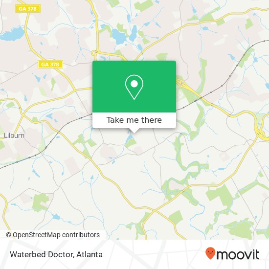 Mapa de Waterbed Doctor