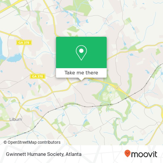 Gwinnett Humane Society map