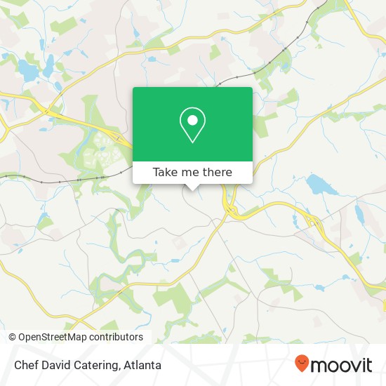 Chef David Catering map