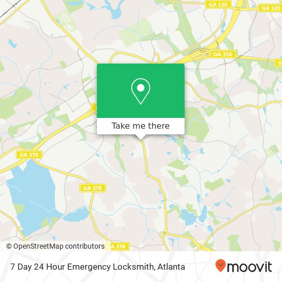 Mapa de 7 Day 24 Hour Emergency Locksmith