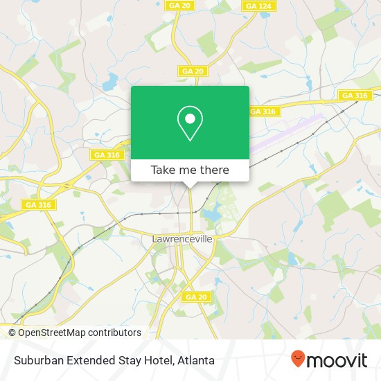 Suburban Extended Stay Hotel map