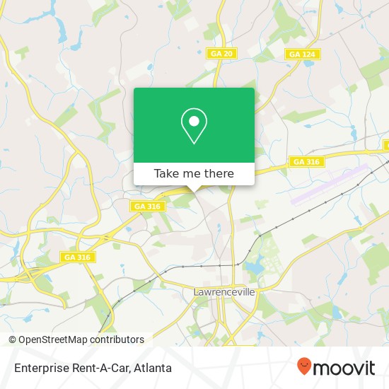 Enterprise Rent-A-Car map