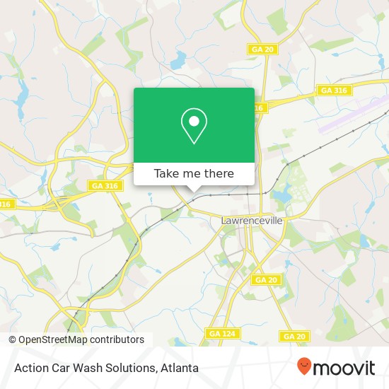 Action Car Wash Solutions map