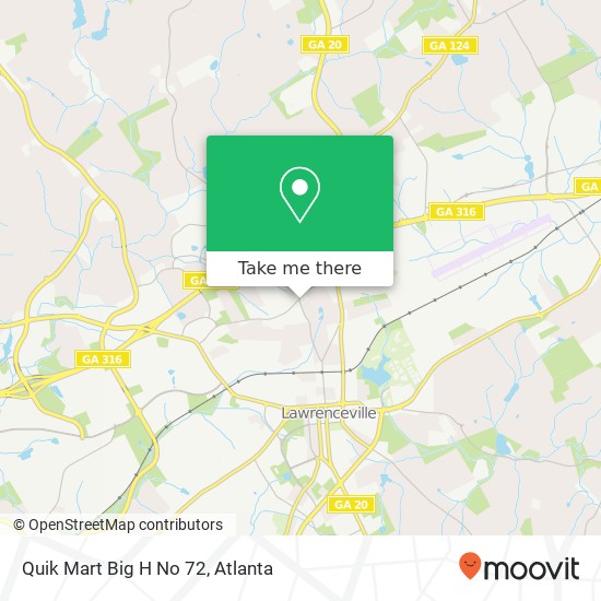 Quik Mart Big H No 72 map