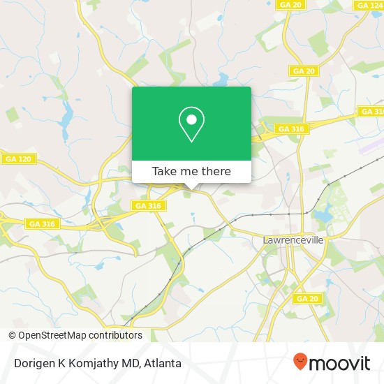 Mapa de Dorigen K Komjathy MD