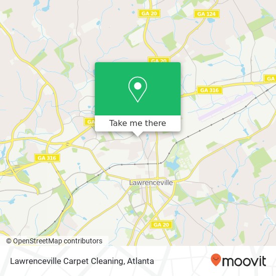 Lawrenceville Carpet Cleaning map