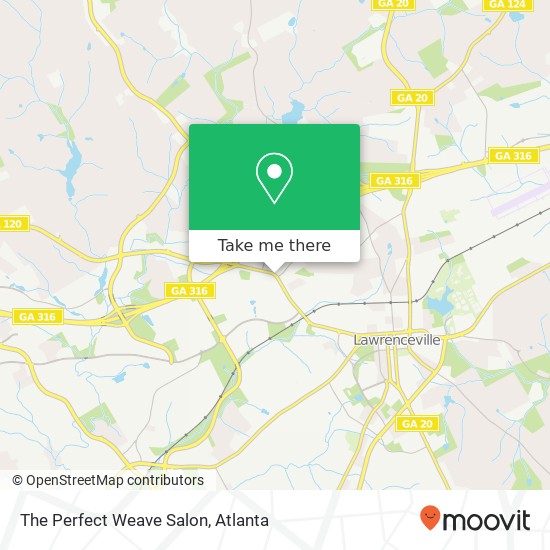 The Perfect Weave Salon map