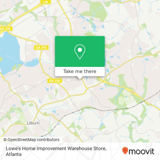 Lowe's Home Improvement Warehouse Store map