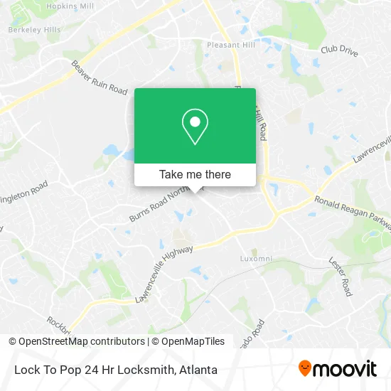 Lock To Pop 24 Hr Locksmith map
