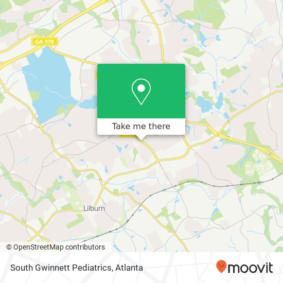 Mapa de South Gwinnett Pediatrics