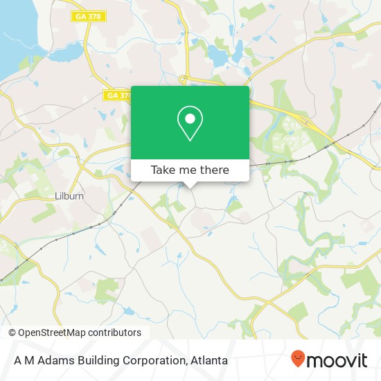 A M Adams Building Corporation map