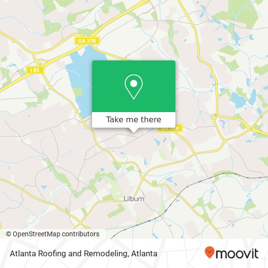 Mapa de Atlanta Roofing and Remodeling