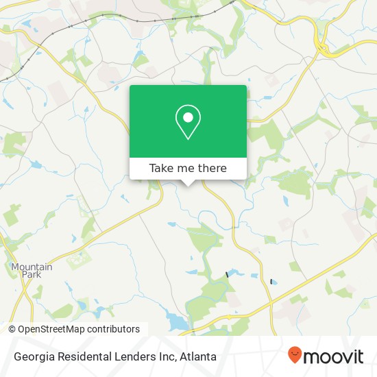 Mapa de Georgia Residental Lenders Inc