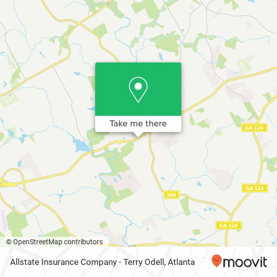 Allstate Insurance Company - Terry Odell map