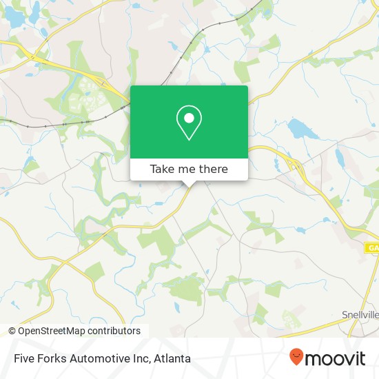 Five Forks Automotive Inc map