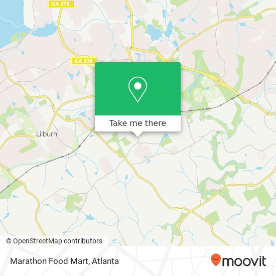 Marathon Food Mart map