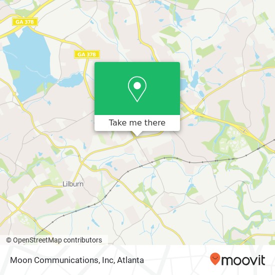 Moon Communications, Inc map