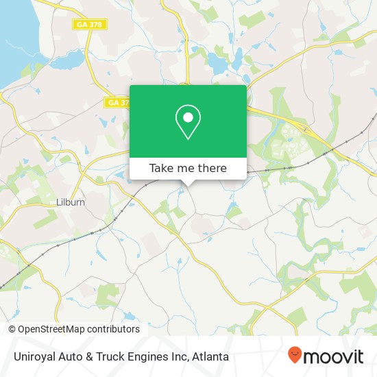 Uniroyal Auto & Truck Engines Inc map